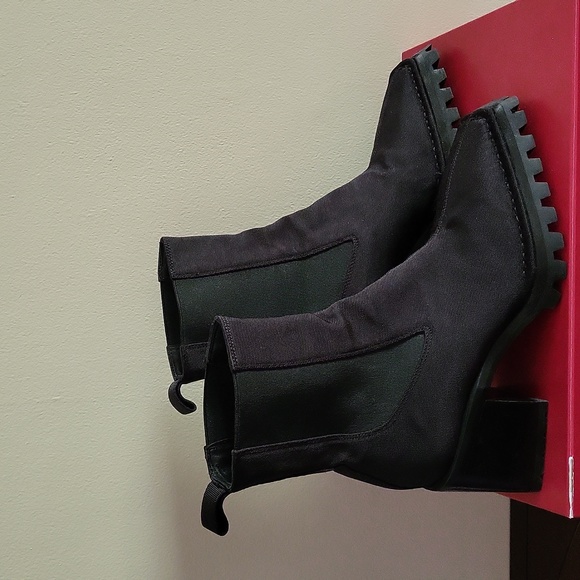 🦋Host Pick🦋NWOT Alexander Wang Parker Stretch Nylon Lug Sole Ankle Boots - Picture 13 of 14